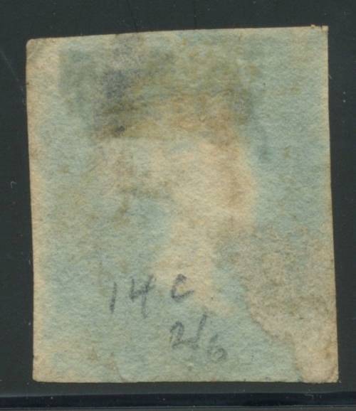 GB 2d Blue. Ivory Head.Used