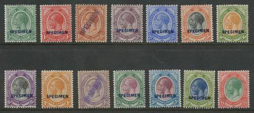 South Africa. Kings Head Specimen set. Rare. High Cat (R33 400.00).