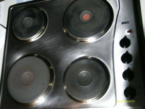 Stainless Steel KIC 4 Plate Electrical Hob only 6 months in use.