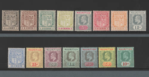 1910 Mauritius Arms Complete Set of 15.