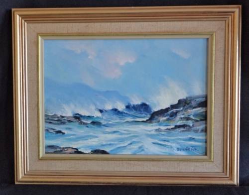 Framed Seascape signed by Dale Elliott