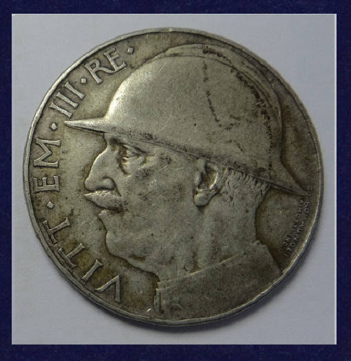 Italian Silver 20-Lire of 1928 with Very High Catalogue Value
