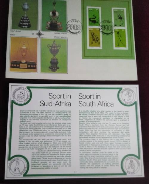 Big Collection: 140 Large SA First Day Covers from 1976-1981 (5 sets of 20 with 7 different themes)
