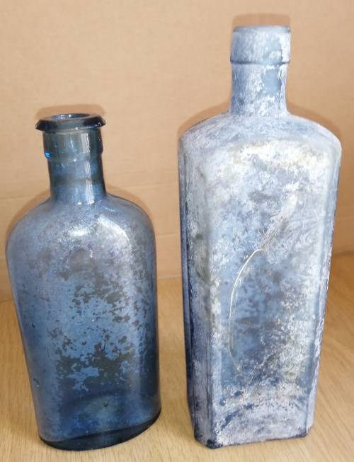Vintage bottles: Woodward Nottingham and Lincoln and Clarkes Bloodmix