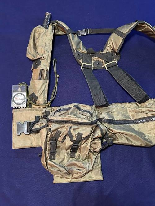SA SPECIAL FORCES  RECCE Combat Rig, with Camillus Combat Knife and Compass (Read Description)