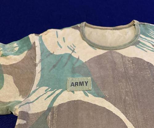 Original Rhodesian Camo T-Shirt with ARMY emblem on Chest
