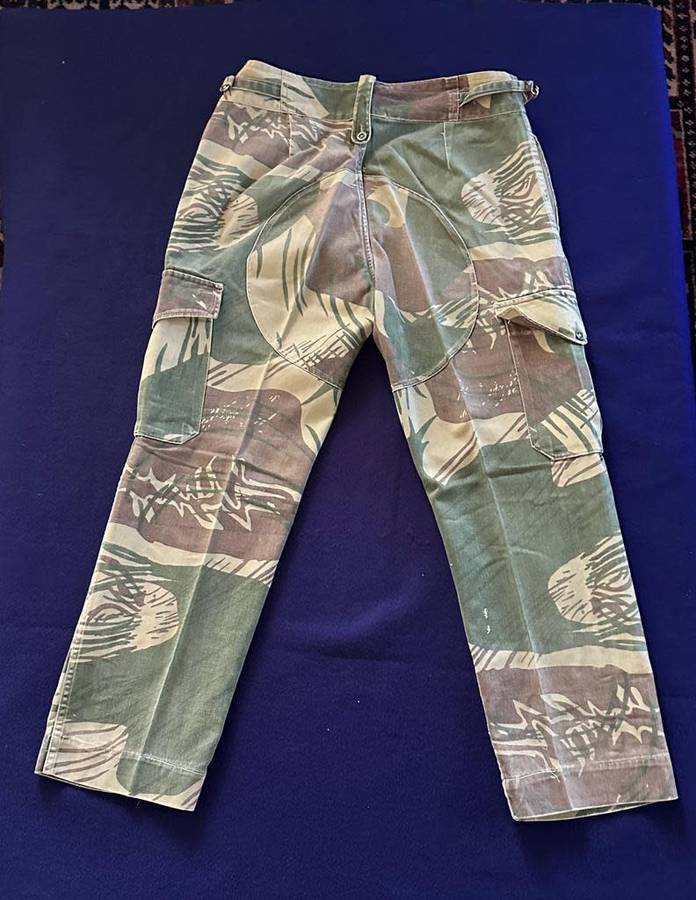 RHODESIAN ARMY CAMO TROUSERS, with Rear Padding and Waist Adjuster