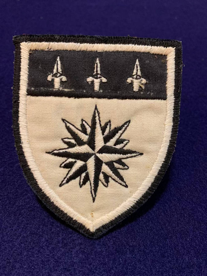 1 Recce Regiment Cotton Tracksuit Badge (Variation) - 90mm long x 75mm wide