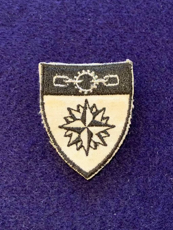 Original Recce Regiment Support Depot Embroidered Cap Badge - Size 35mm wide x 45mm long