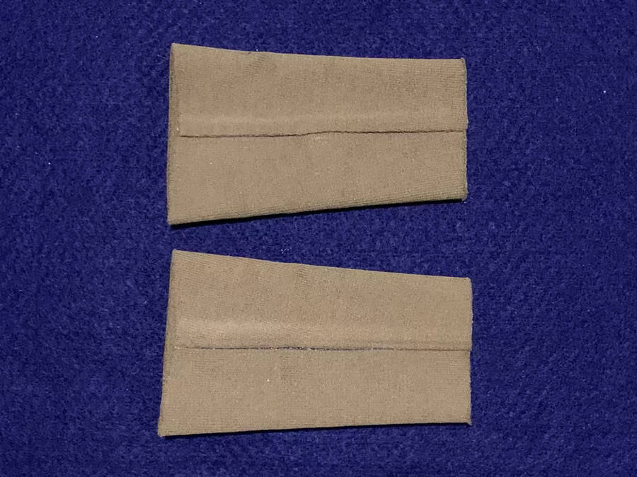 SA Army Lieutenant Tupper Ranks, Embossed Type - 1 Pair