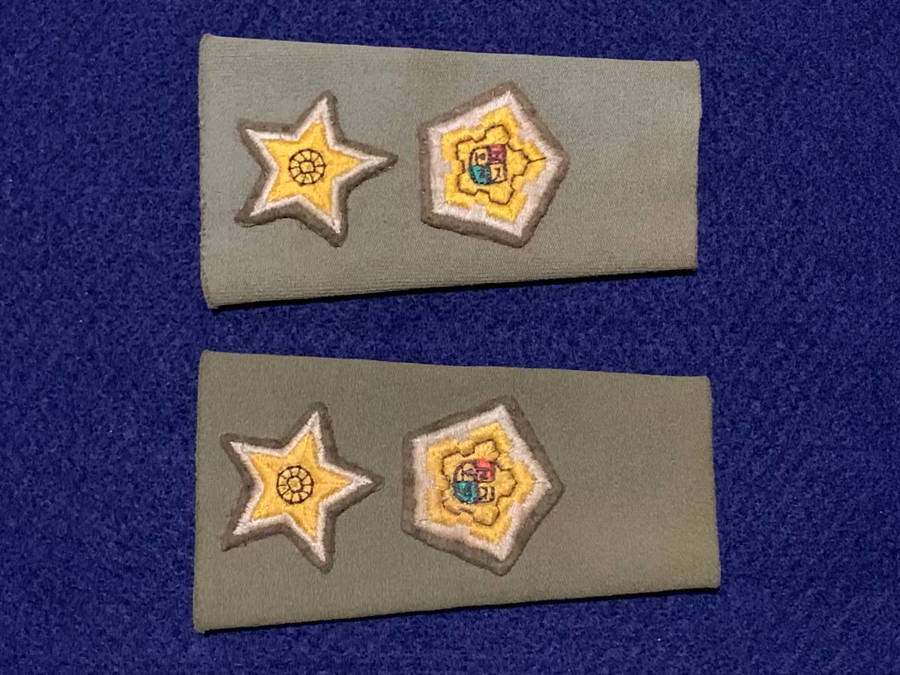 SA Army Commandant Tupper Sleeve with Sewn on Rank, Embossed Type - 1 Pair