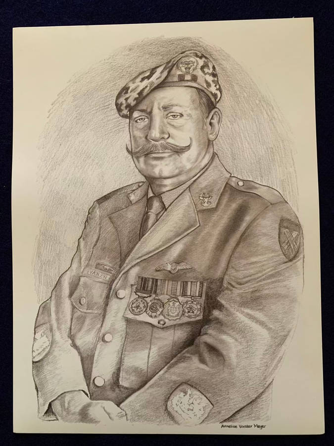 32 Bn Regimental Sergeant Major Collection - 1976 to 1993 - Medallions and Sketches (1 of 32 Exist)