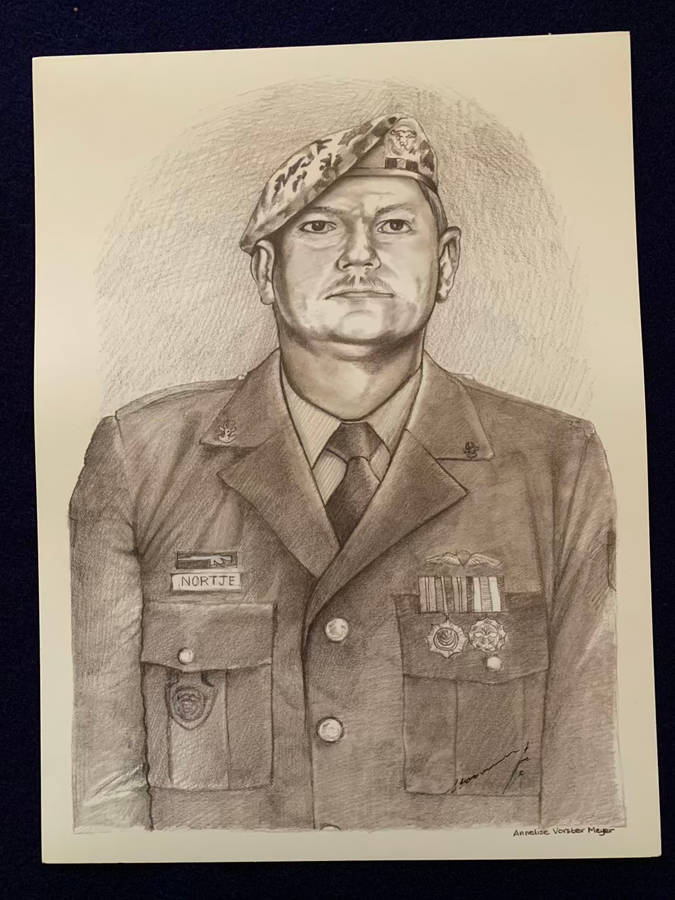 32 Bn Regimental Sergeant Major Collection - 1976 to 1993 - Medallions and Sketches (1 of 32 Exist)