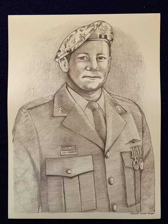 32 Bn Regimental Sergeant Major Collection - 1976 to 1993 - Medallions and Sketches (1 of 32 Exist)