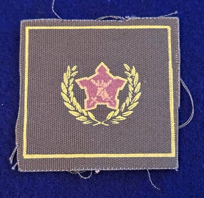 SADF 5 Year Volunteer Badge, Screenprint on Nutria