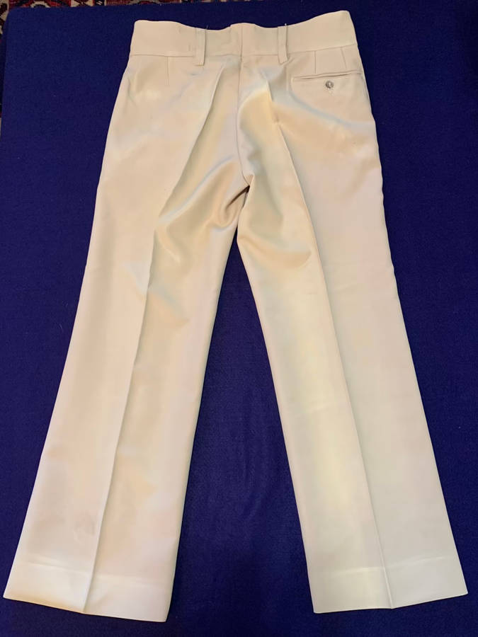 RHODESIAN Long Trousers `Sands` worn by other Units - Period Piece Worn - Label Bronson