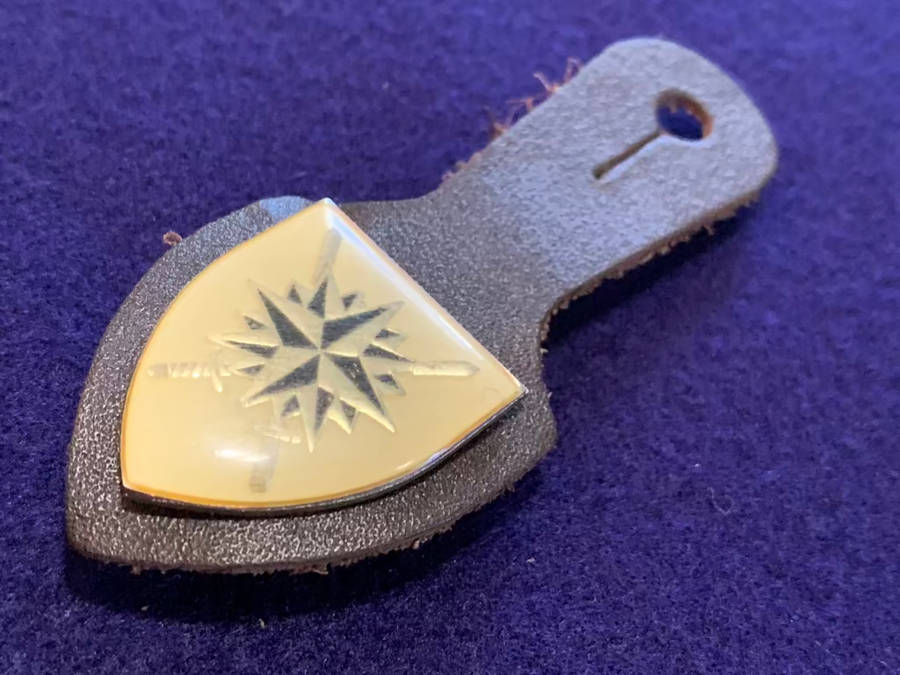 SADF RECCE Special Forces HQ Badge on a Standard Cowhide FOB