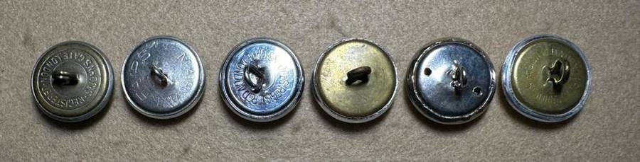 Rhodesian ST JOHNS - BUTTONS X 6 Large