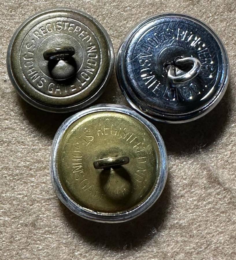Rhodesian ST JOHNS - BUTTONS X 6 Large