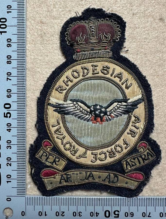 Rhodesian Air Force Blazer Badge Bullion Variant