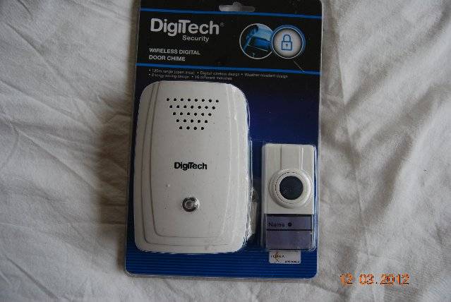 WIRELESS DOOR CHIME120M RANGE OPEN AREA