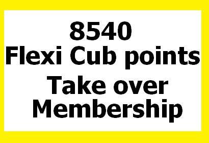 Take over Flexi Club membership with 8540 points