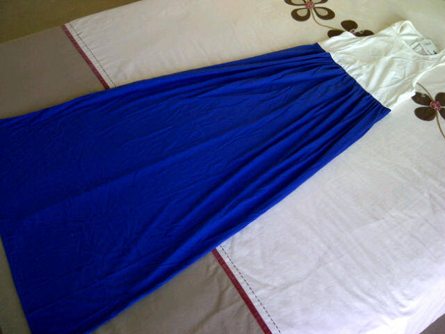 ***Beautiful Ladies Blue Long Sleeveless Dresses with Stunning Colours & Zip Back***L, XL ONLY***