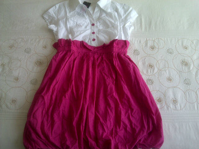 ***Cute & Funky Ladies Shirt Like Short Dresses***Purple or Pink***XXL, XXXL***Stunning Design***