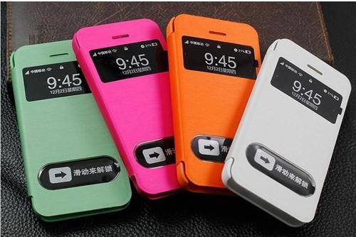 **Iphone 5G/S S View Covers***Ultra Slim Book Case***Black, White, Pink***BRAND NEW***