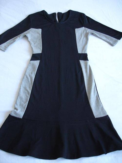 **Beautiful Ladies Half Sleeve Two Tone Dresses***Grey/Black ONLY**34, 36, 38***Great for Winter***