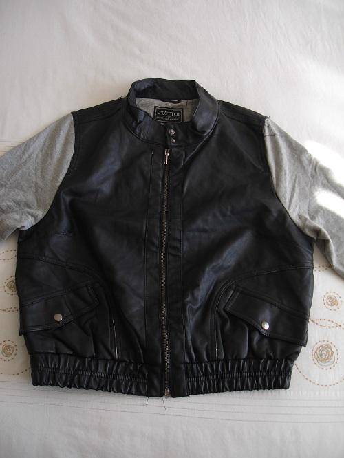 **Stunning Ladies Branded Leather Look Jacket with Funky Design***Black ONLY***BRAND NEW***