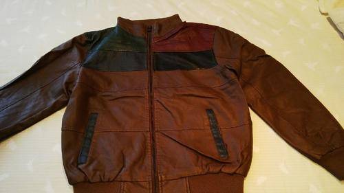 **Mens Tan Slim Cut Funky Design PU Leather Jacket With Fur Like Lining***XXL ONLY**BRAND NEW**