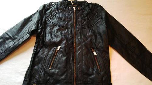 **NEW DESIGN**Stunning Ladies BLACK Leather Look Jacket with Funky Design**S**BEAUTIFUL PIECE**