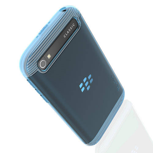 **Blackberry Classic Transparent TPU Soft Skin Back Covers**Purple, Blue, Pink**Ultra Slim Cover**
