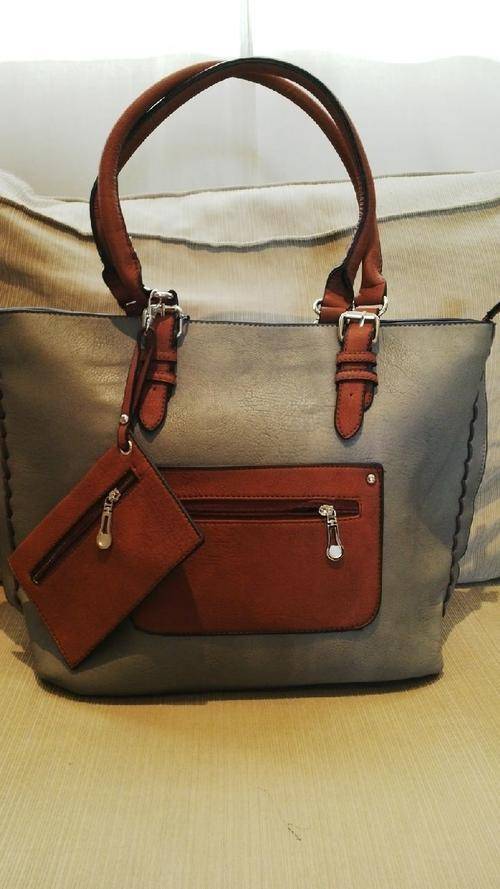 *Stunning Ladies 2pc PU Leather Handbag/ Travel Bag*52cm*4 Colours Avail*BEAUTIFUL PIECE*BRAND NEW*