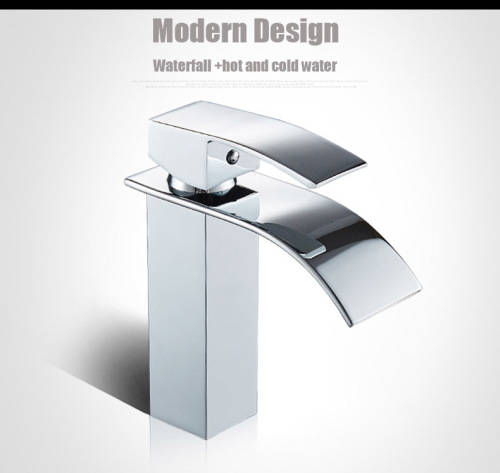 ***STUNNING***Italian Curve Design Square Bathroom Faucet Tap ***BRAND NEW***