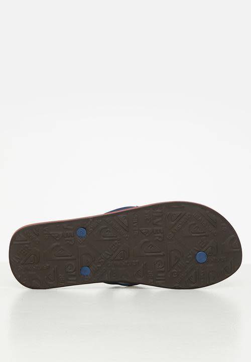 Original Mens Quiksilver Flip Flops - UK 8 Red/Blue - Brand New - R70 Courier shipping
