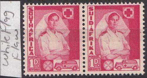 WAR EFFORT SG89 MNH 1d WITH VARIETY- (WHITE FLAG)-VARIETY IS ON 2ND STAMP