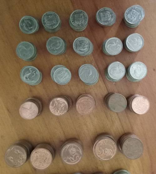RSA BULK LOT OF 1.6KG OF COINS 1/2/5/10/20/50 CENTS-SEE DETAILS BELOW