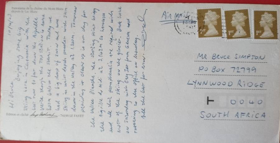 SWISS POSTCARD
