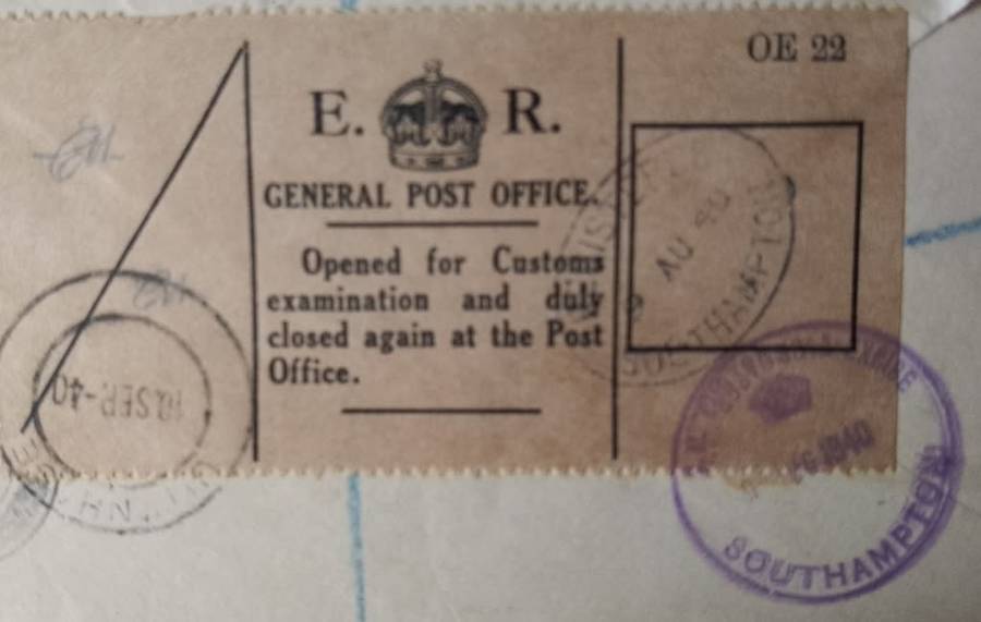 England to South Africa 1940 First Day COVER