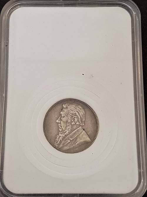 ZAR KRUGER 1894 1 SHILLING LOVELY CONDITION IN SLAB