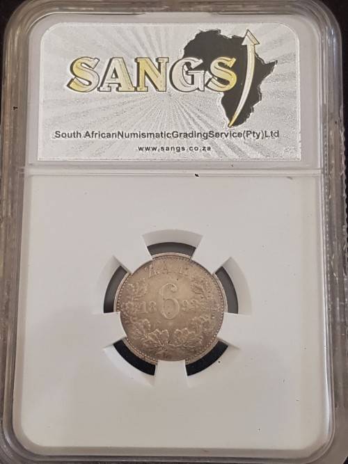 1893 6D GRADED XF DETAILS *KEYDATE*