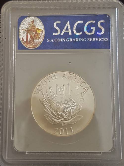 *ERROR COIN*2011 MS67 PROTEA GRADED CRACKED DIE *VERY RARE*