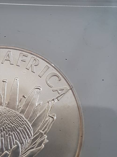 *ERROR COIN*2011 MS67 PROTEA GRADED CRACKED DIE *VERY RARE*