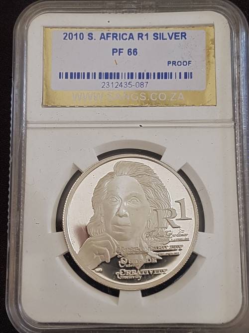 2010 NADINE GORDIMER PF66 GRADED