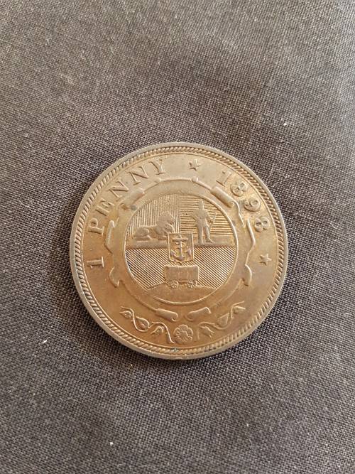ZAR KRUGER 1898 PENNY IN BEAUTIFUL CONDITION