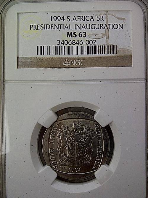 R5 Inauguration MS 63 NGC graded starting @ a CRAZY R1