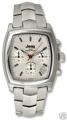 BRAND NEW & GENIUNE - MENS WHITE FACE JEEP CHRONOGRAPH WATCH