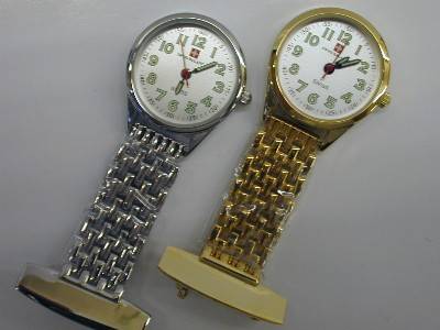Brand New Ladies NURSES FOB WATCH - Gilt colour
